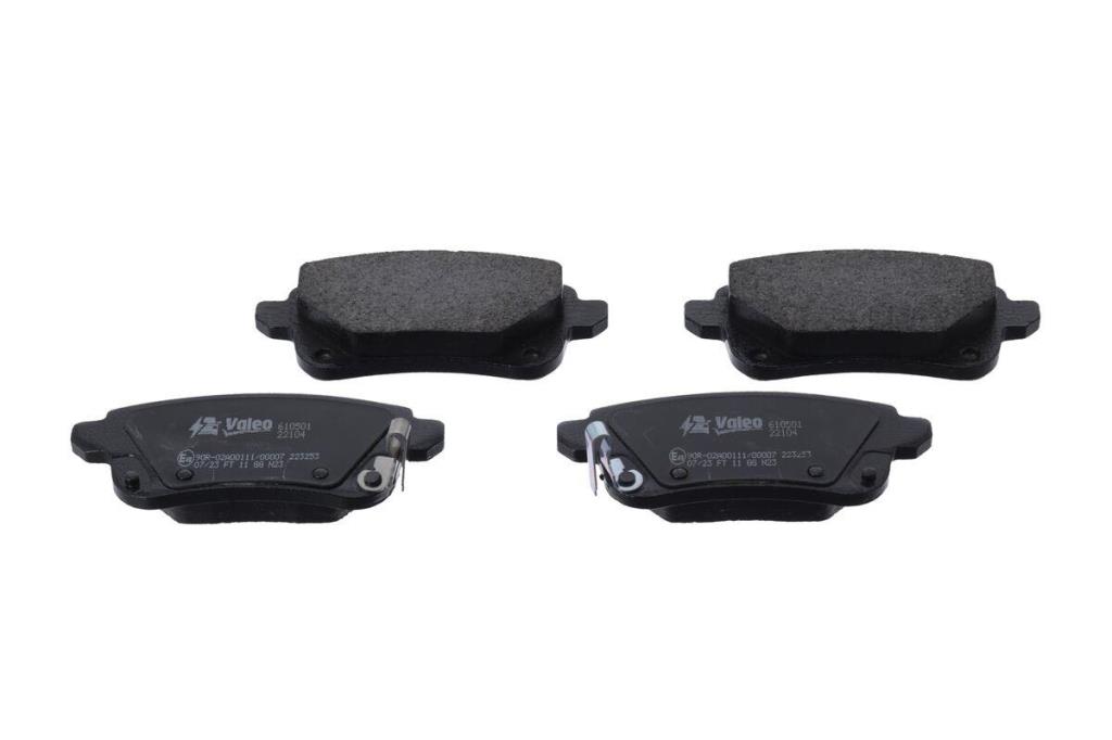 Jeu de 4 plaquettes de frein VALEO ref. 610501